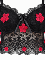 Rose Lace Top & Skirt