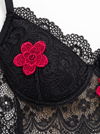 Rose Lace Top & Skirt