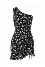 One-Shoulder Dress with Side Tie