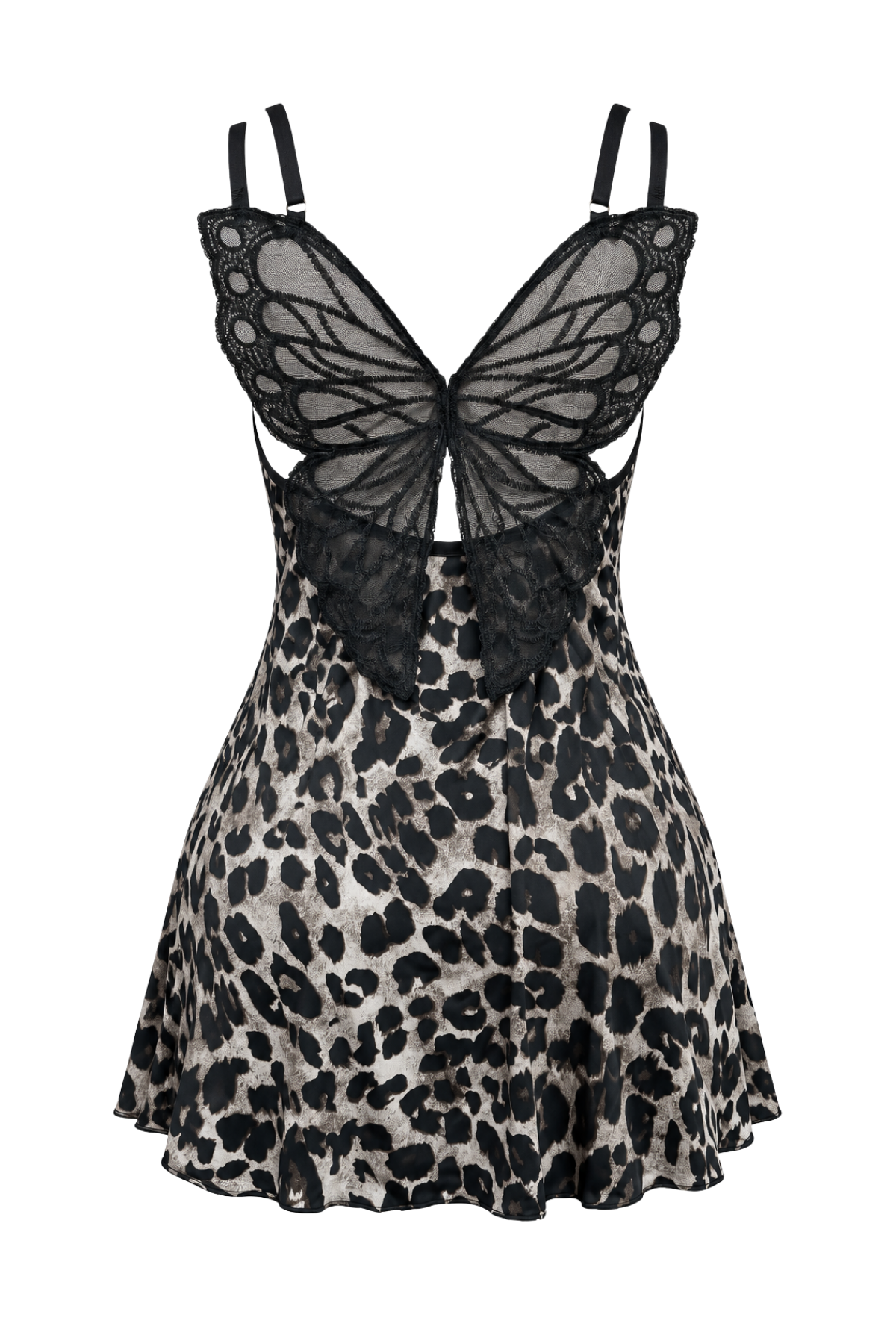 Tiger Print Dress with Butterfly Back Detail