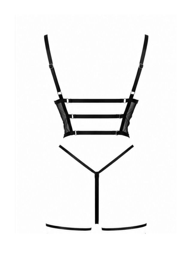 Sheer Baby Doll with Butterfly Details