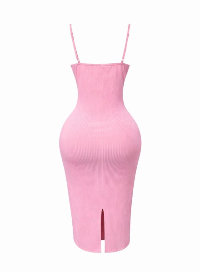 Long Dress with Butterfly Neckline