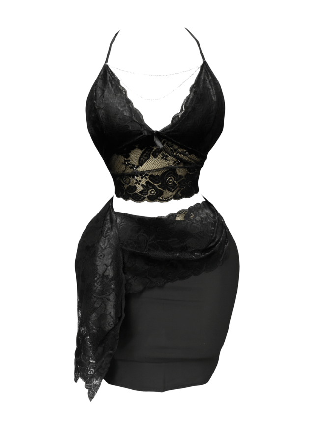 Lace Top Skirt Babydoll