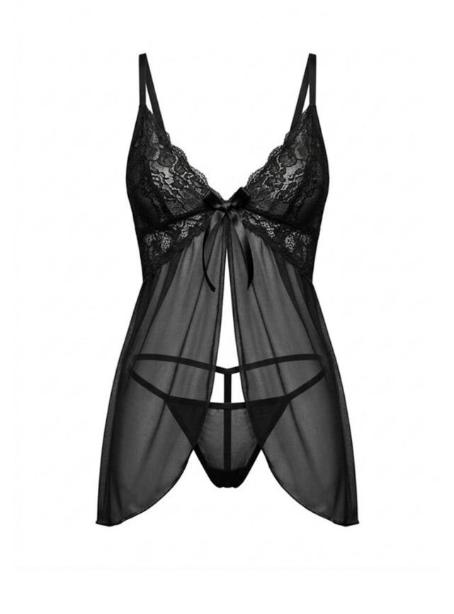 Open Front Lace Lingerie