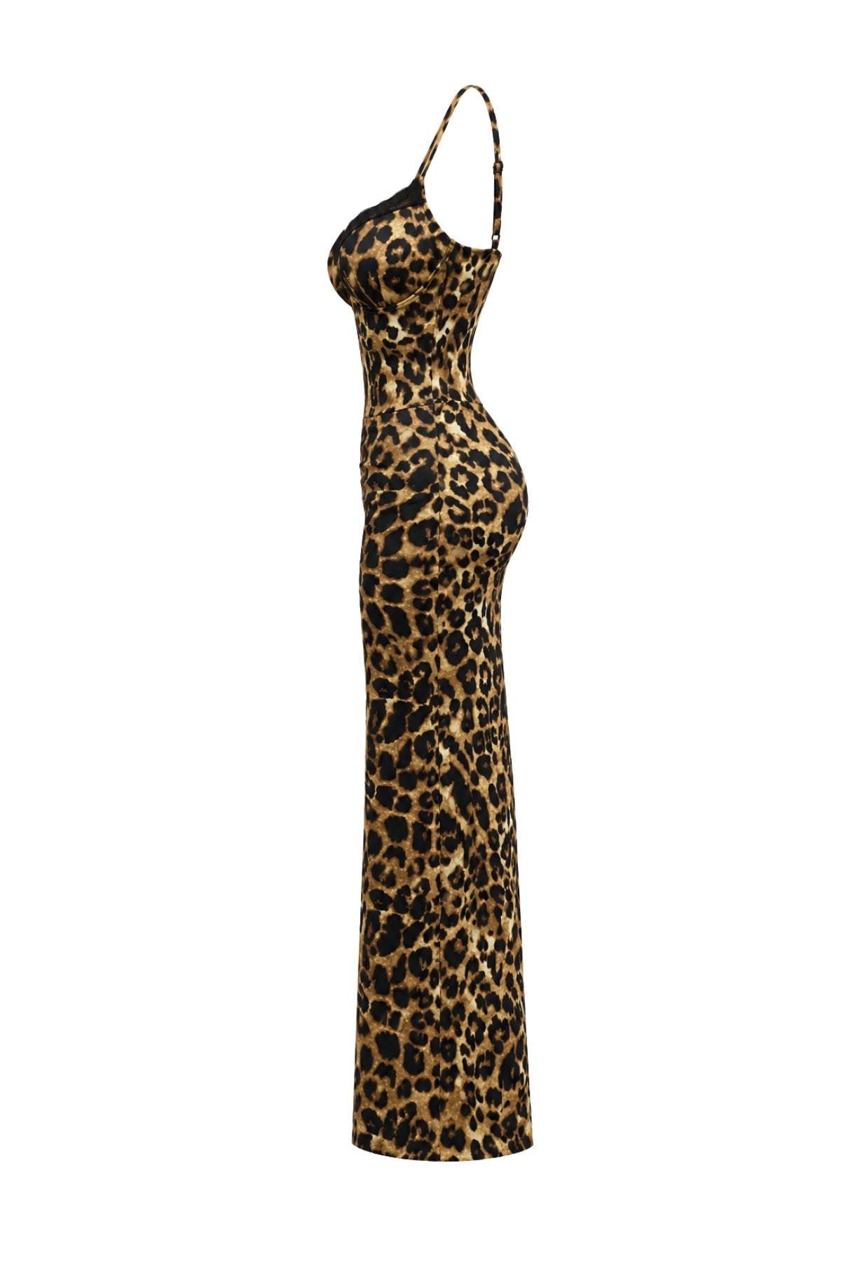 Lace Trim Leopard Lingerie