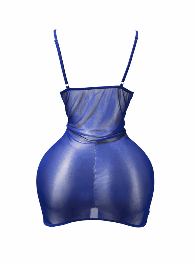 لانجيري قصير مزود بفيونكات من الجانب