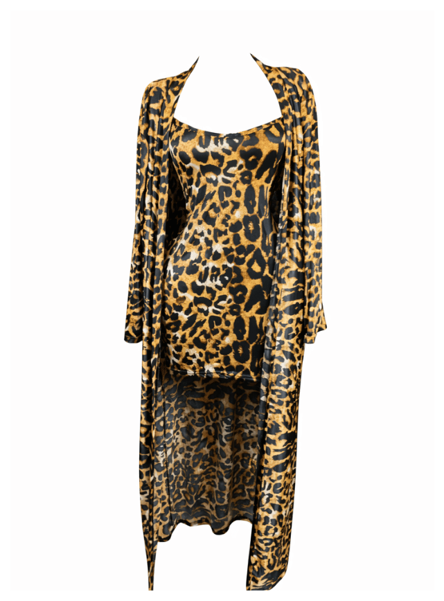 Tiger Lingerie Set with Robe – Curvy