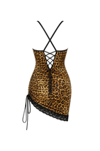 Lace Trim Leopard Lingerie