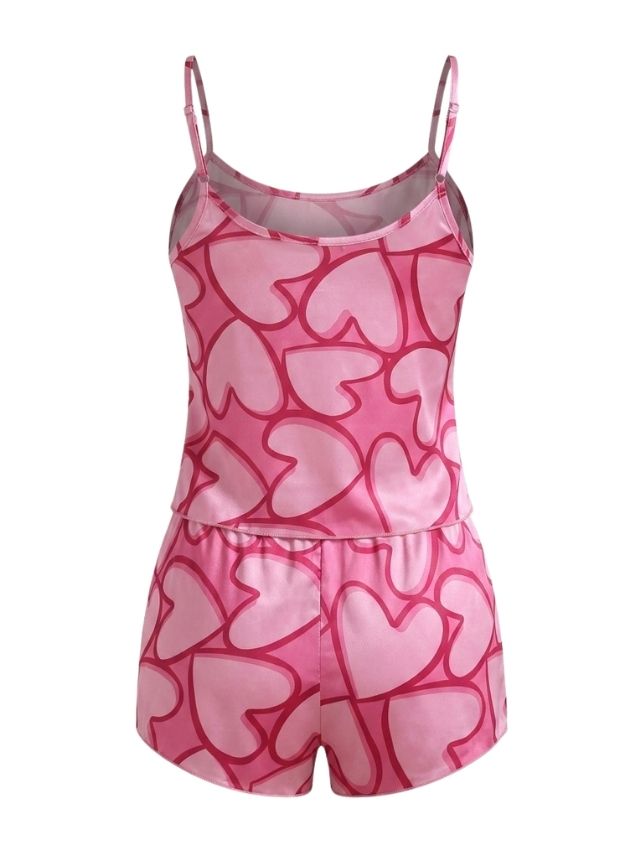 Satin Hearts Pajama