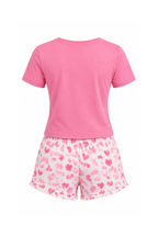 Hearts Print Pajama Set