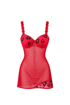 Short Sheer Lingerie with Padded