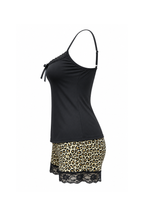 Leopard Print Shorts Pajama Set