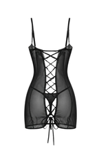 Sheer Lingerie with Open Back