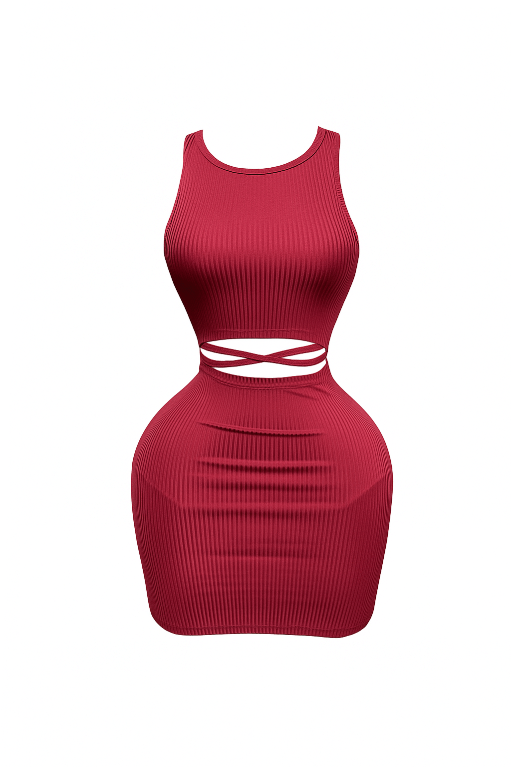 Cutout Waist Dress