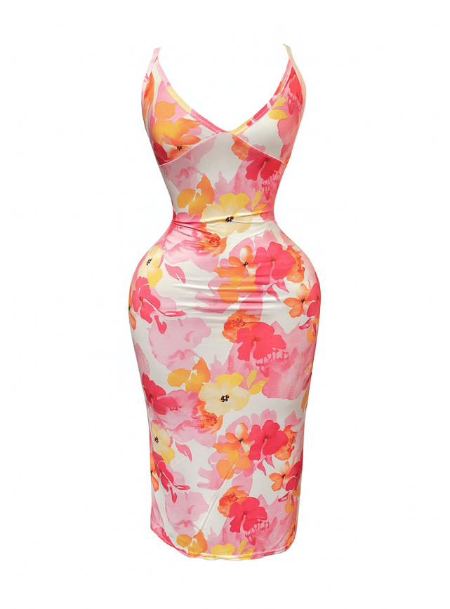 Floral Summer Slit Dress