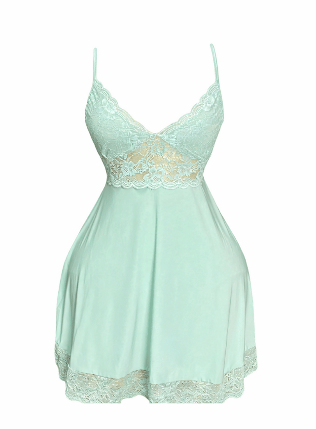 Lace Trim Short Lingerie