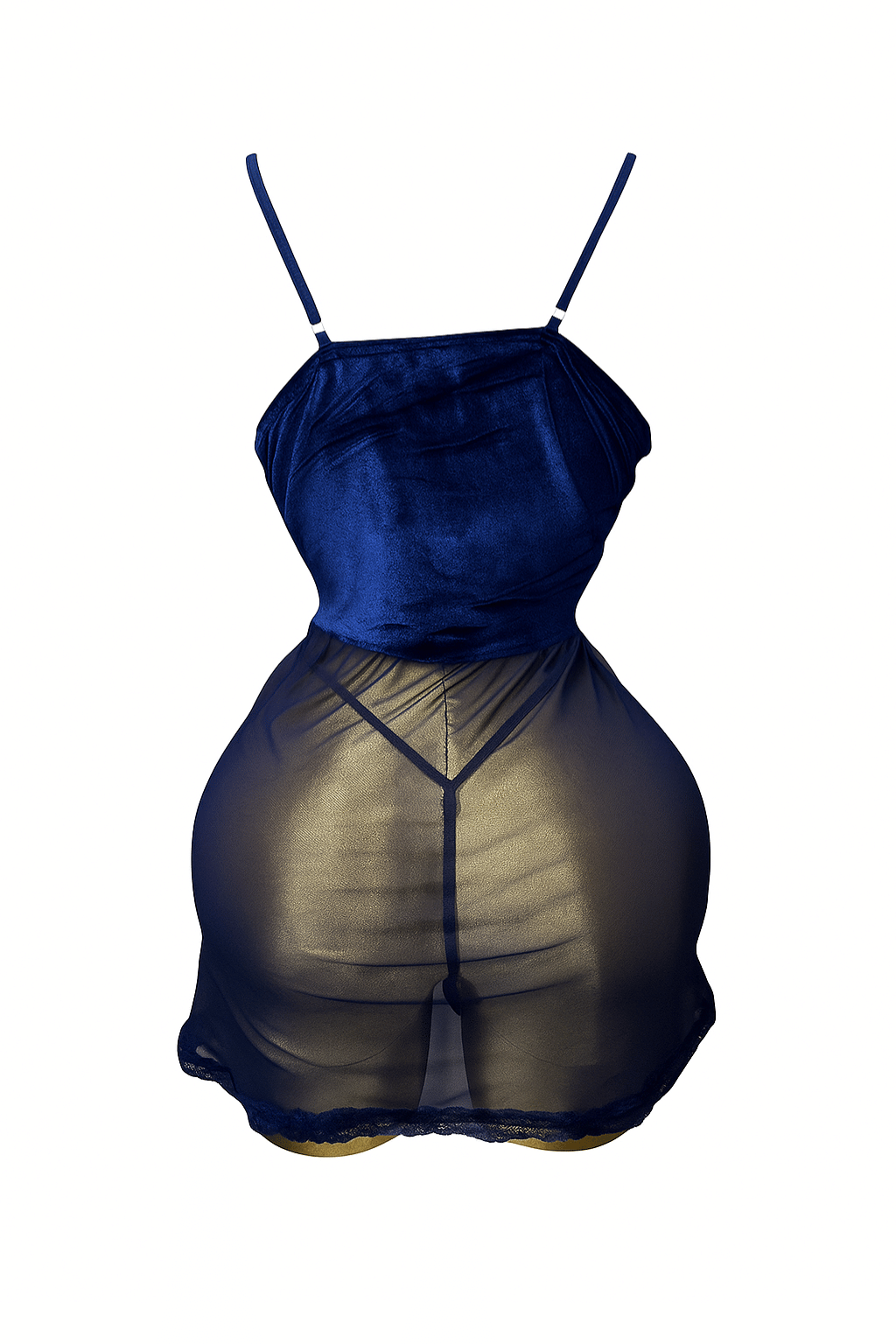 لانجيري قطيفه مزود بفتحات من الصدر