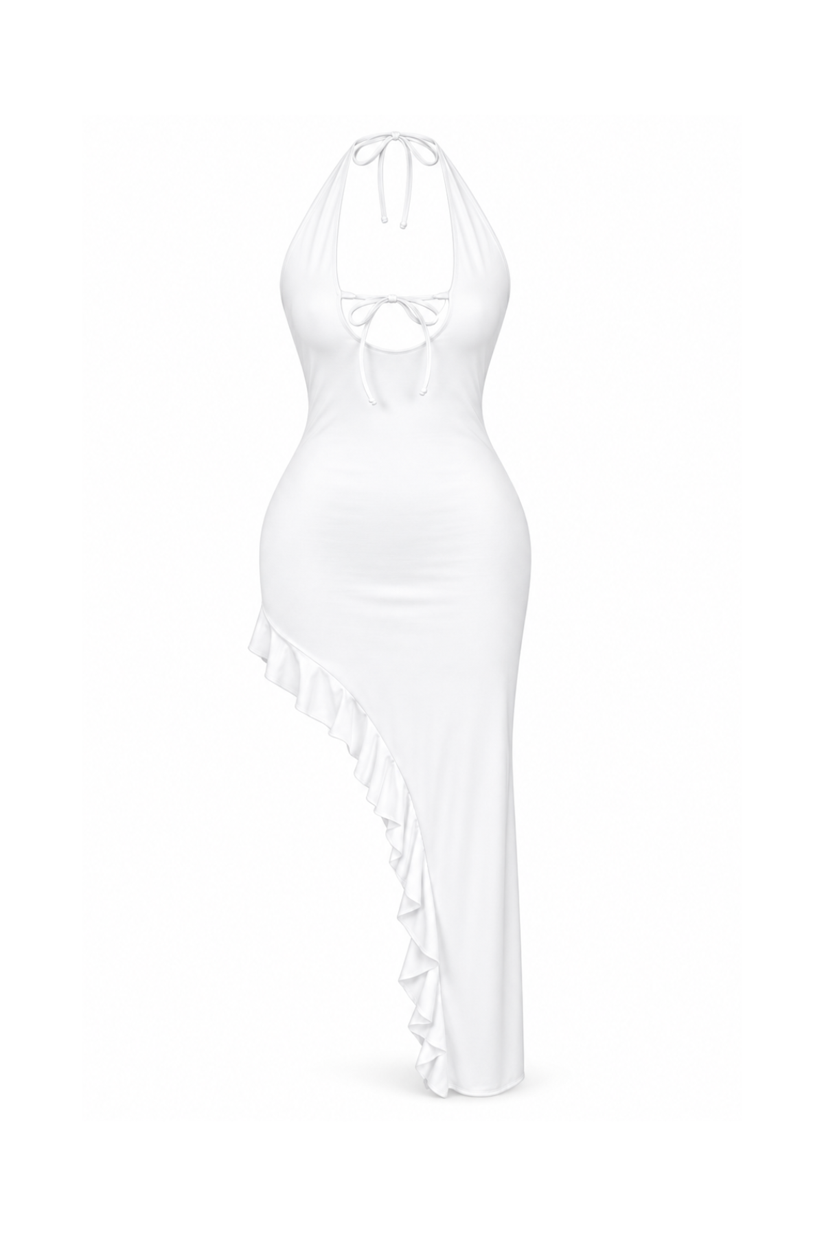 Dress with Open Neckline