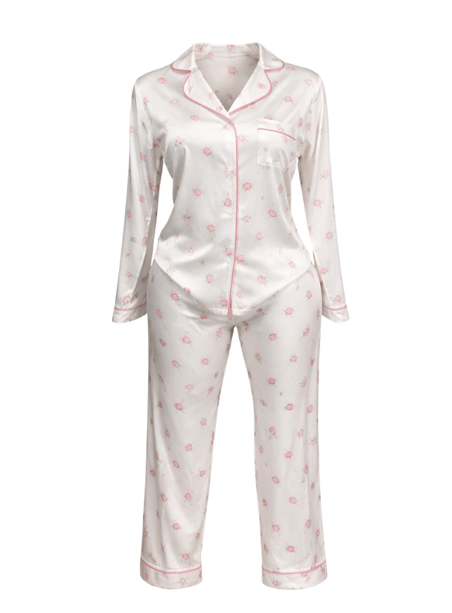 Satin Button Pajamas