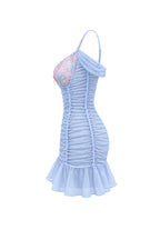 Sheer Off-Shoulder Lingerie with Pearl Straps