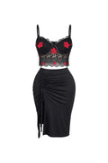 Rose Lace Top & Skirt