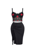 Rose Lace Top & Skirt