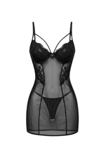 Sheer Lingerie with Open Back