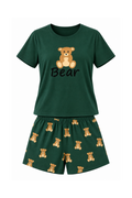 Teddy Bear Print Pajama Set