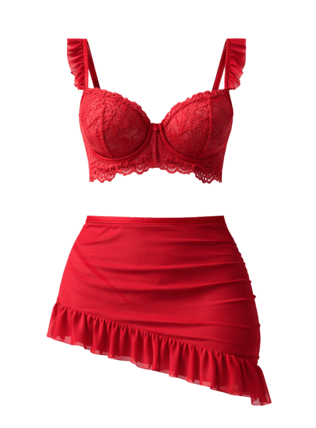 Sheer Top Skirt Lingerie