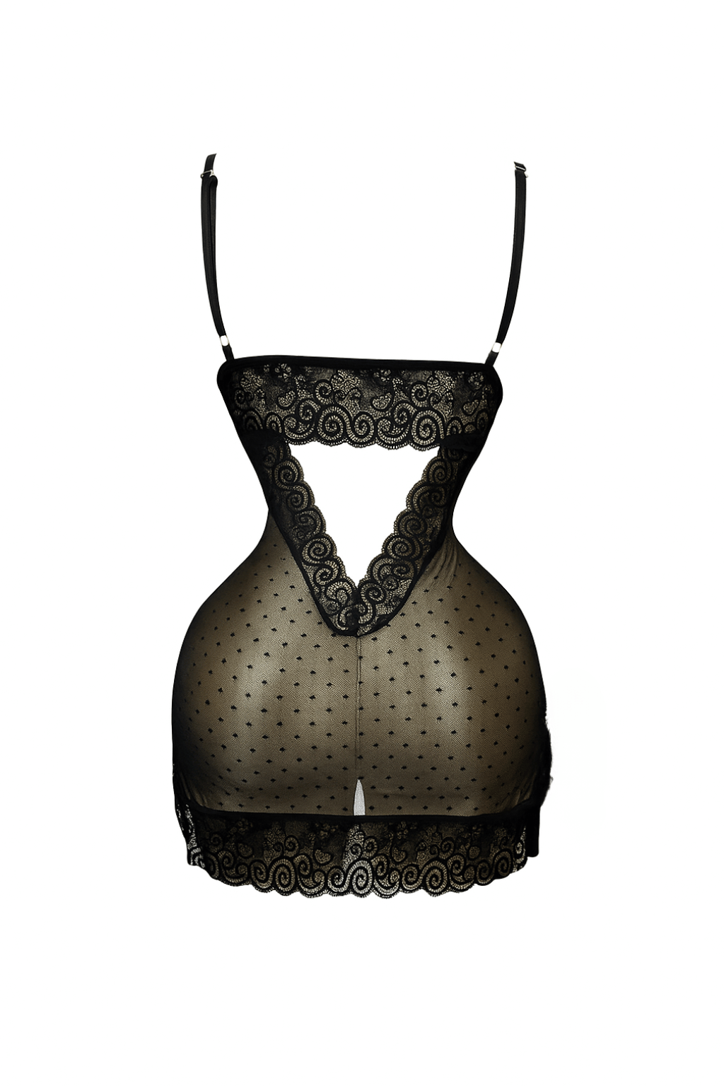 Sheer Backless Lingerie