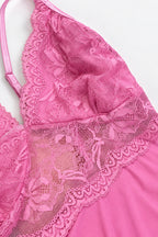 Lace Trim Short Lingerie