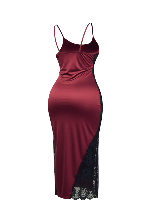 Long Lace Side Nightdress