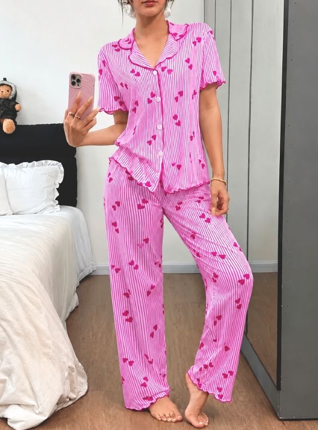 Heart Print Pajama