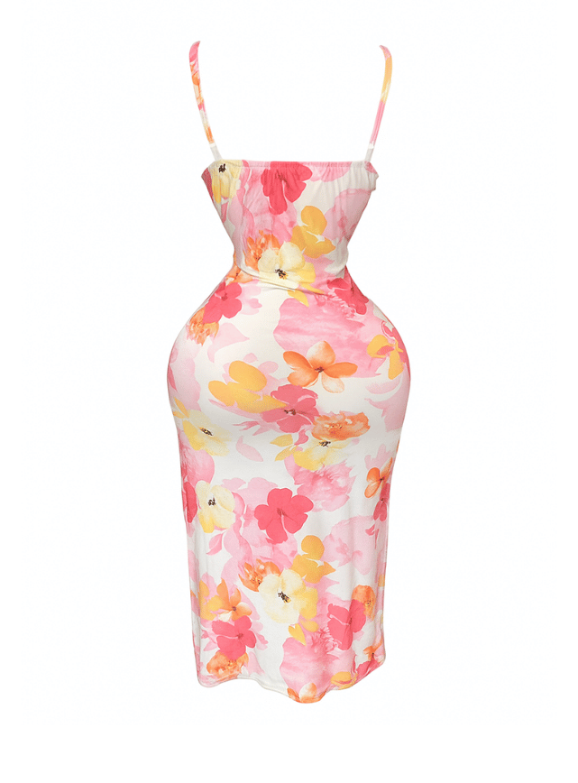 Floral Summer Slit Dress