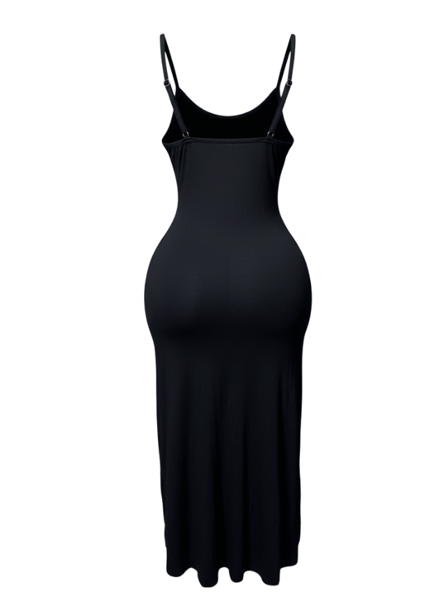 كاش طويل مزود بفتحه من عند الرجل ودانتيل