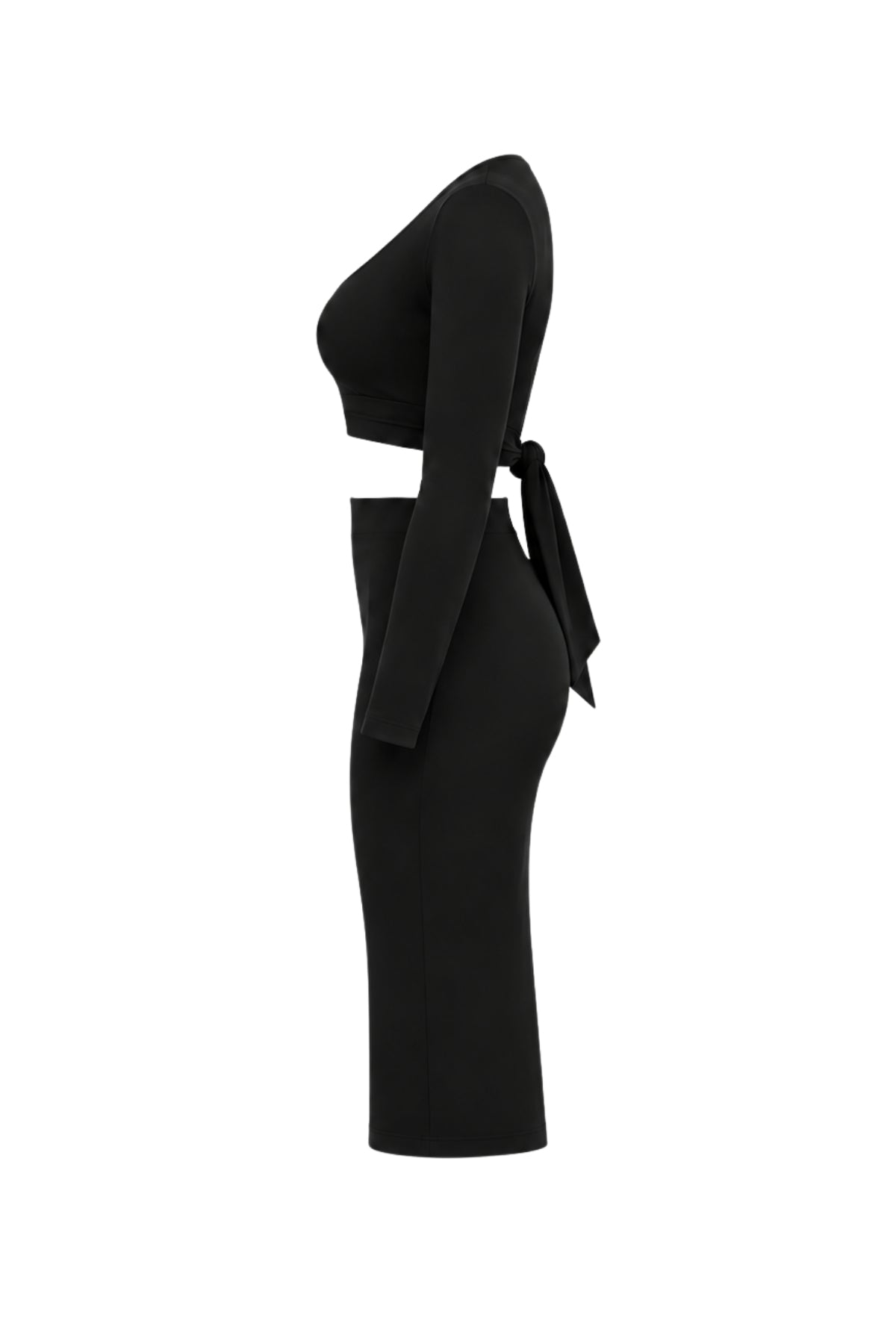 Top & Skirt Set with Front Cutout