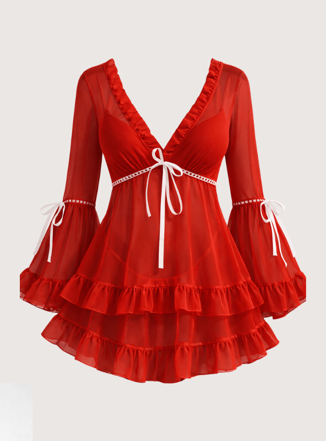 Transparent Sleeve Nightdress