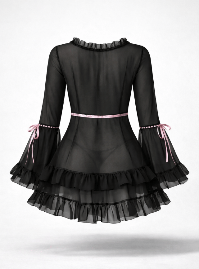 Transparent Sleeve Nightdress