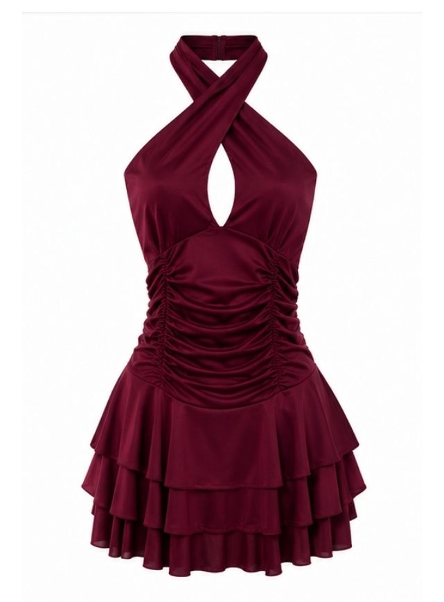 Dress with Open Neckline
