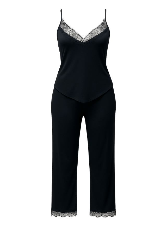 Cotton Lace Pajama Set