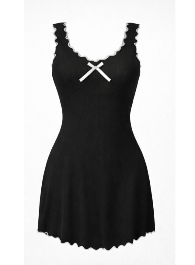 Sleeveless Bow Nightdress