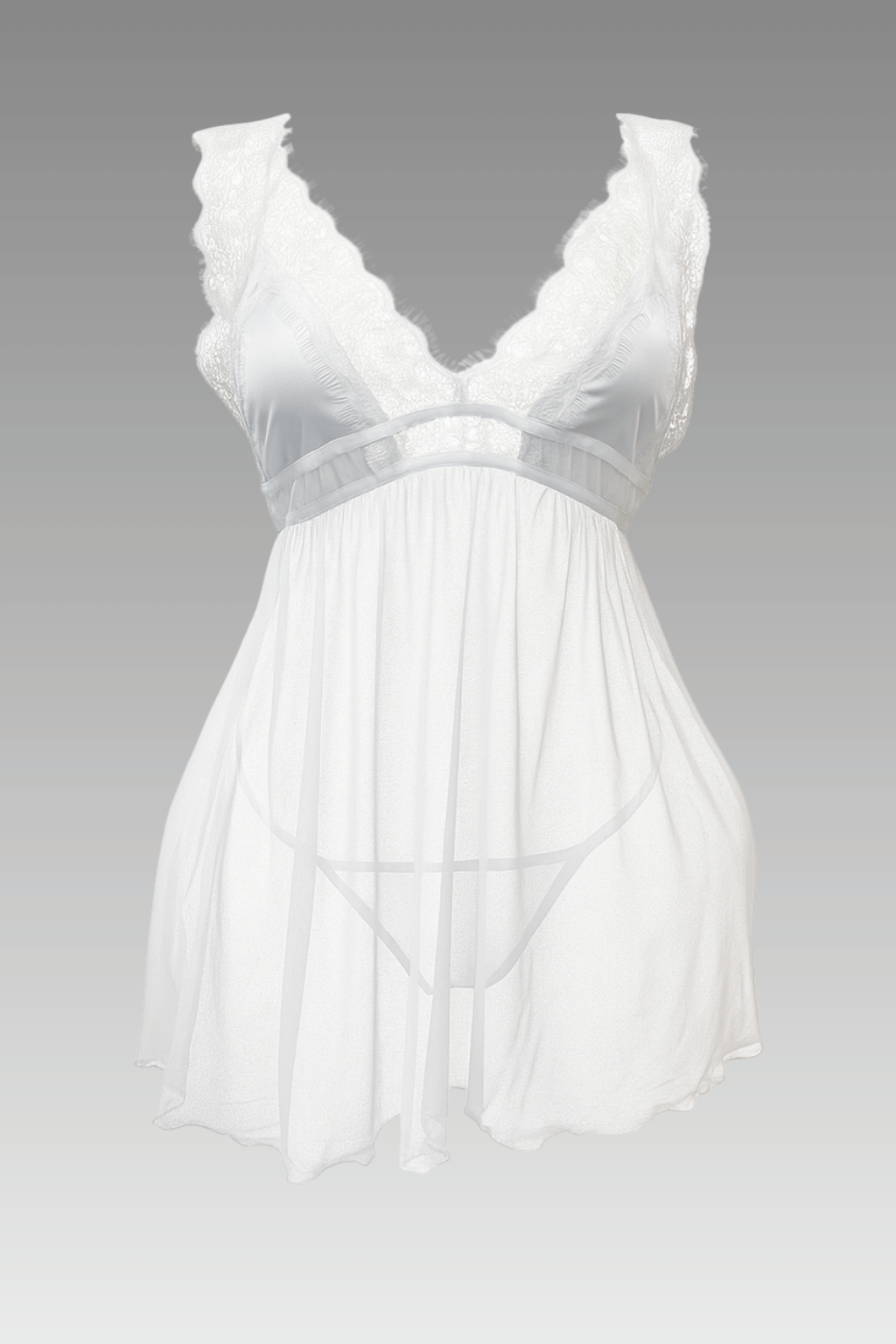 Sheer Open Back Lingerie