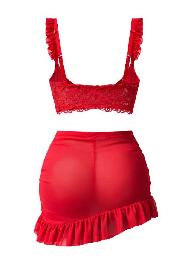 Sheer Top Skirt Lingerie