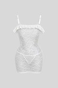 Short Sheer Off-Shoulder Lingerie