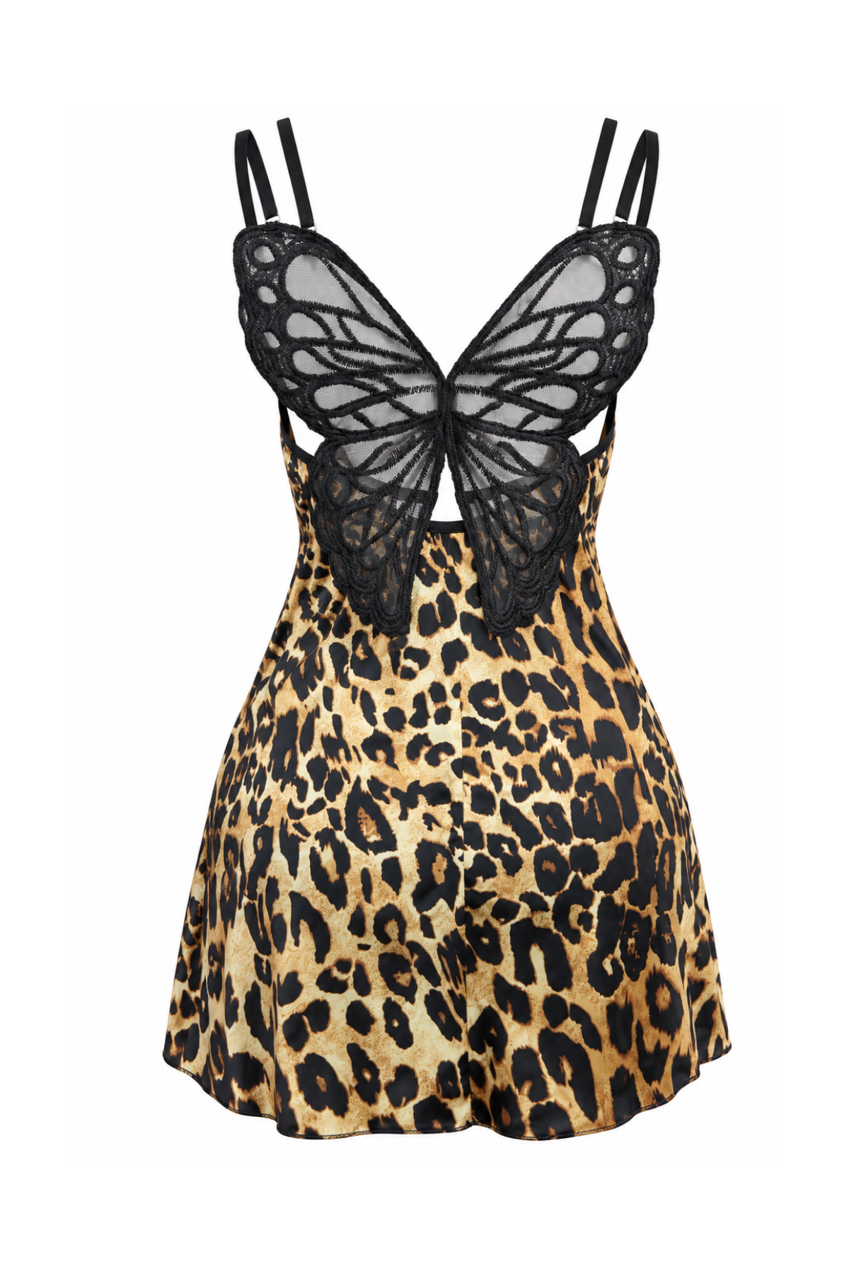 Tiger Print Dress with Butterfly Back Detail