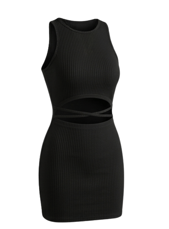 Cutout Waist Dress