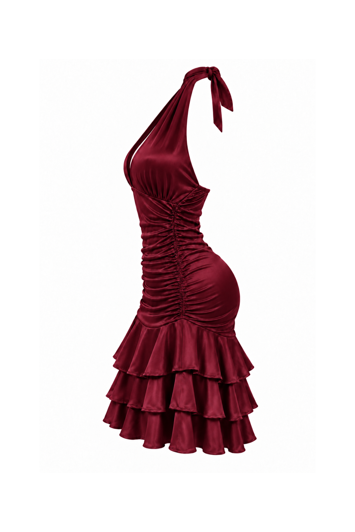 Dress with Open Neckline