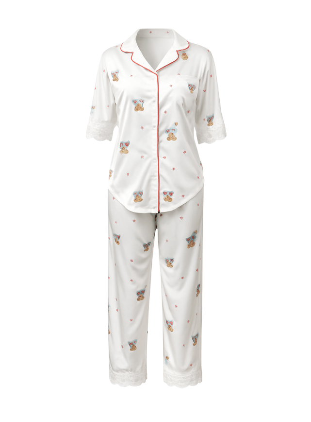 3pcs Satin Pajama