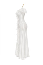 Sheer Off-Shoulder Lingerie with Metal Straps
