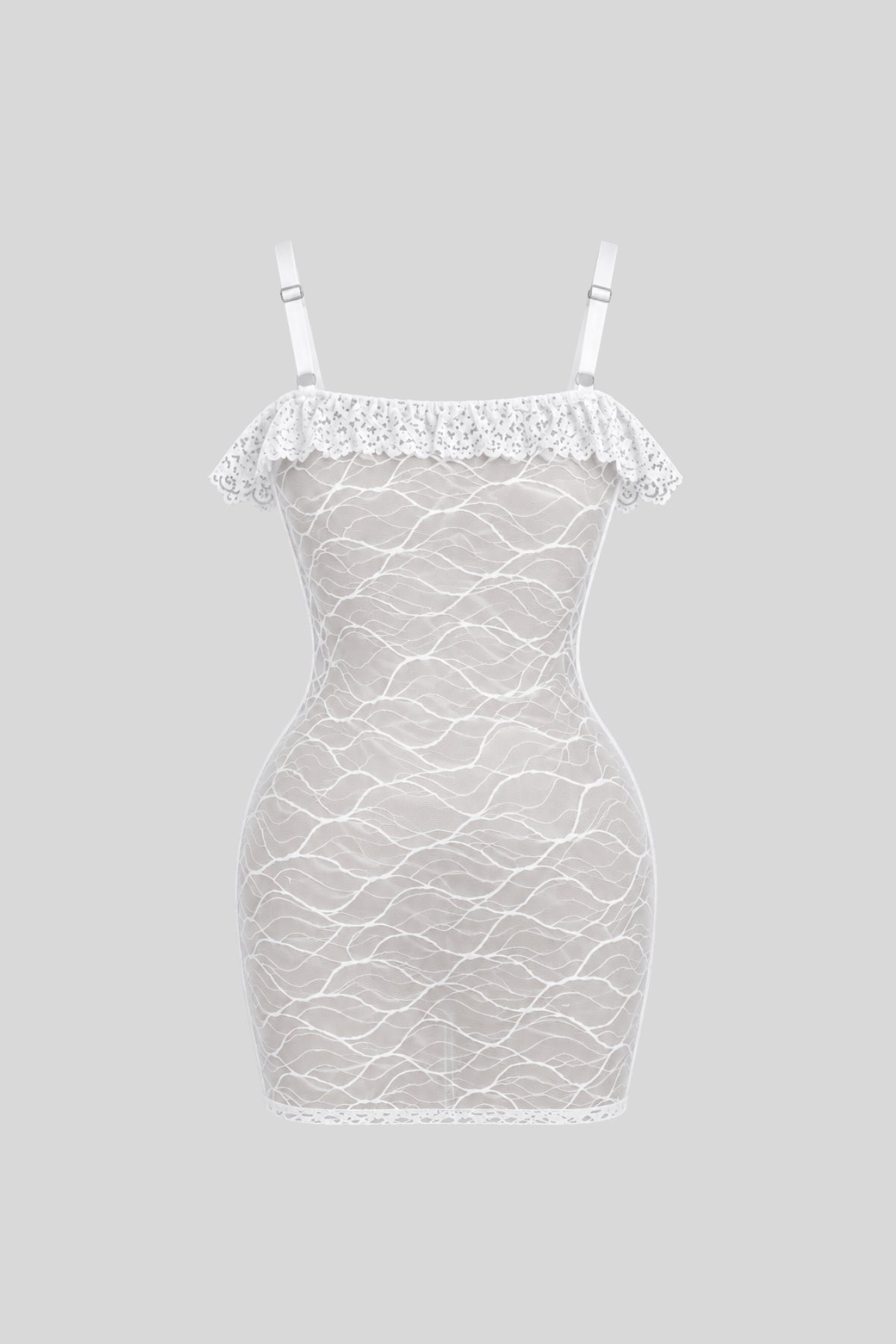 Short Sheer Off-Shoulder Lingerie